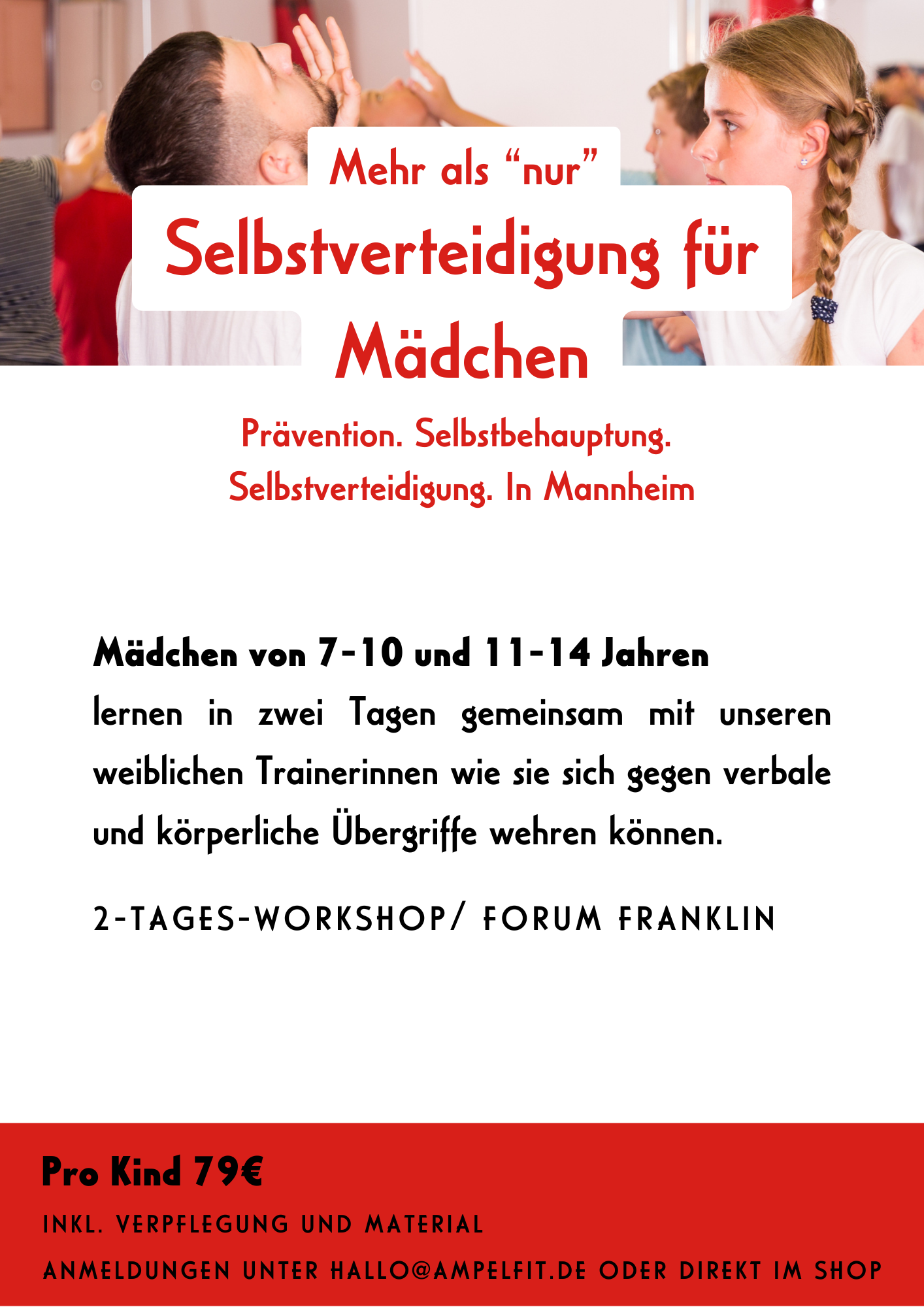 Workshop für Mädchen "Sicher auf dem Schulweg"
